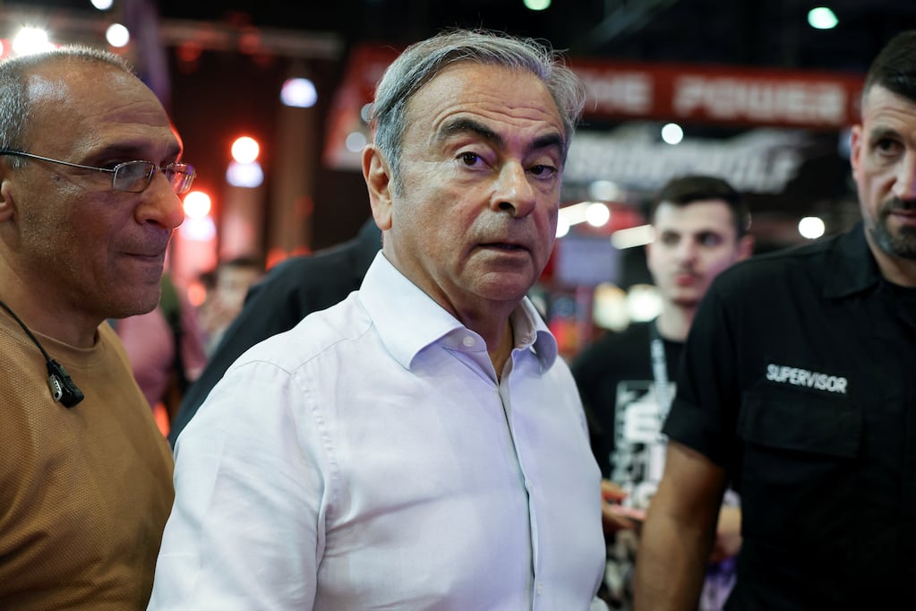 Carlos Ghosn en un evento deportivo