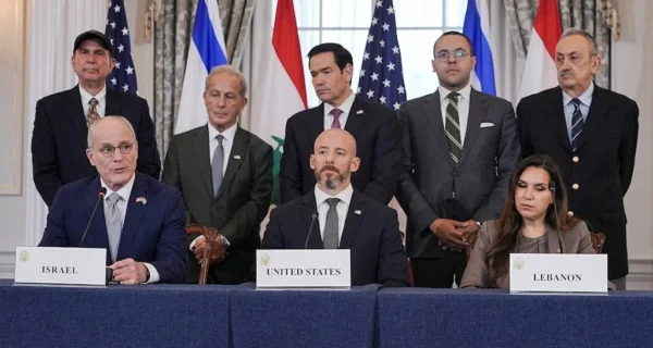 Firma del acuerdo entre Israel, Líbano y Estados Unidos en Washington