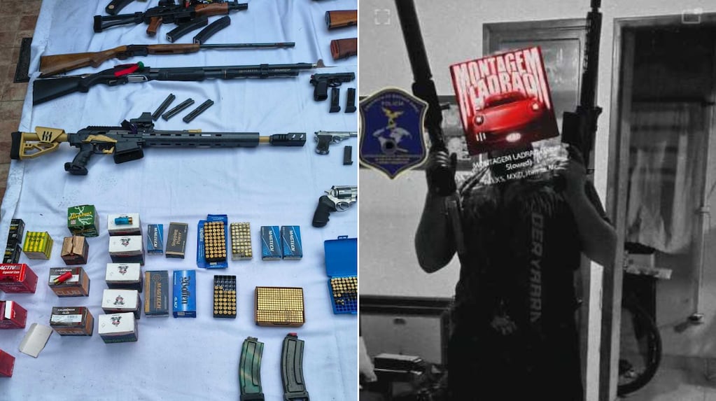 Arsenal encontrado en la casa del adolescente en La Plata