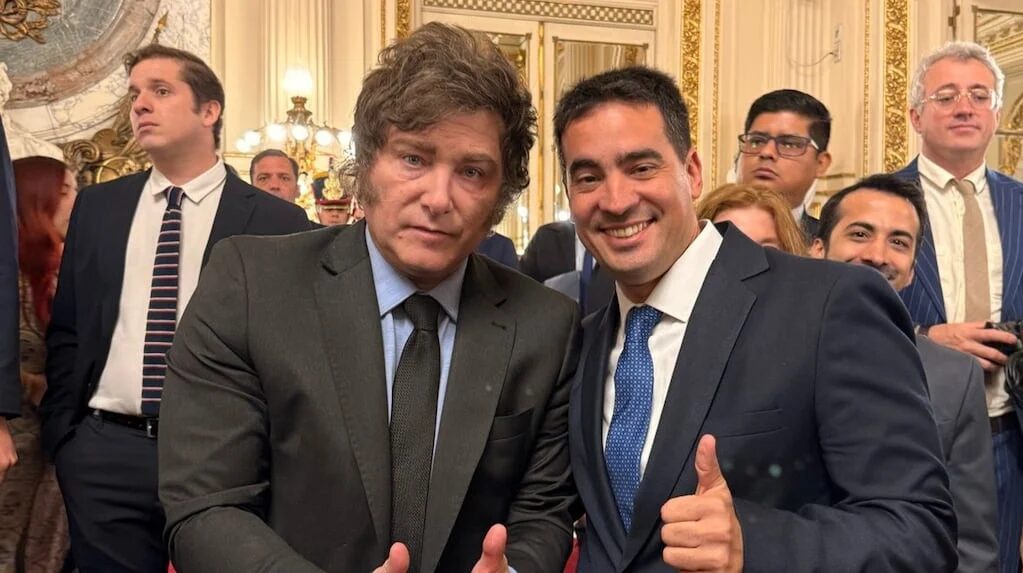 Adrián Ravier en la Casa Rosada