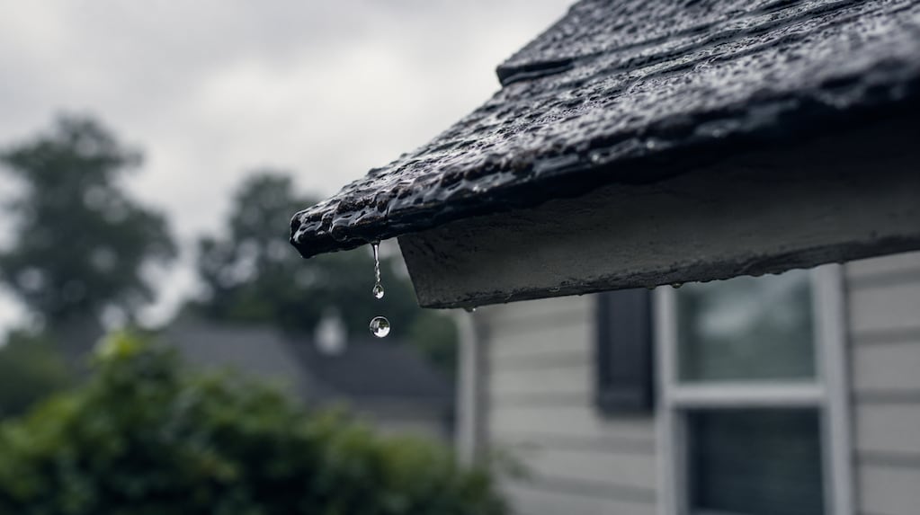 Goteo en el hogar tras la lluvia