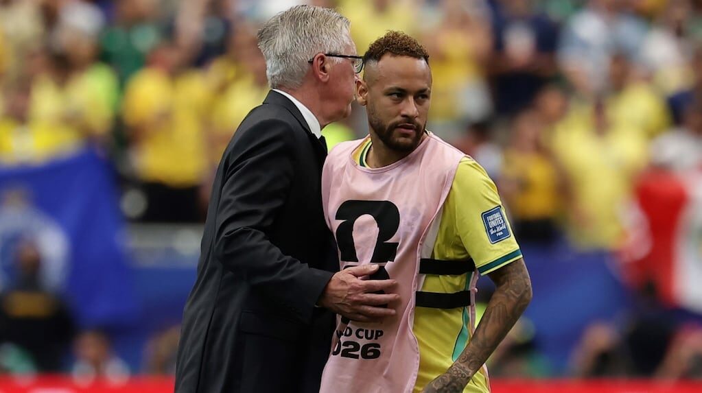Neymar y Carlo Ancelotti en el Mundial 2026