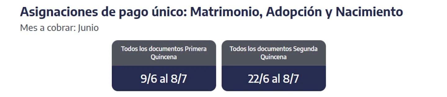 Cronograma de pagos de asignaciones de ANSES para junio