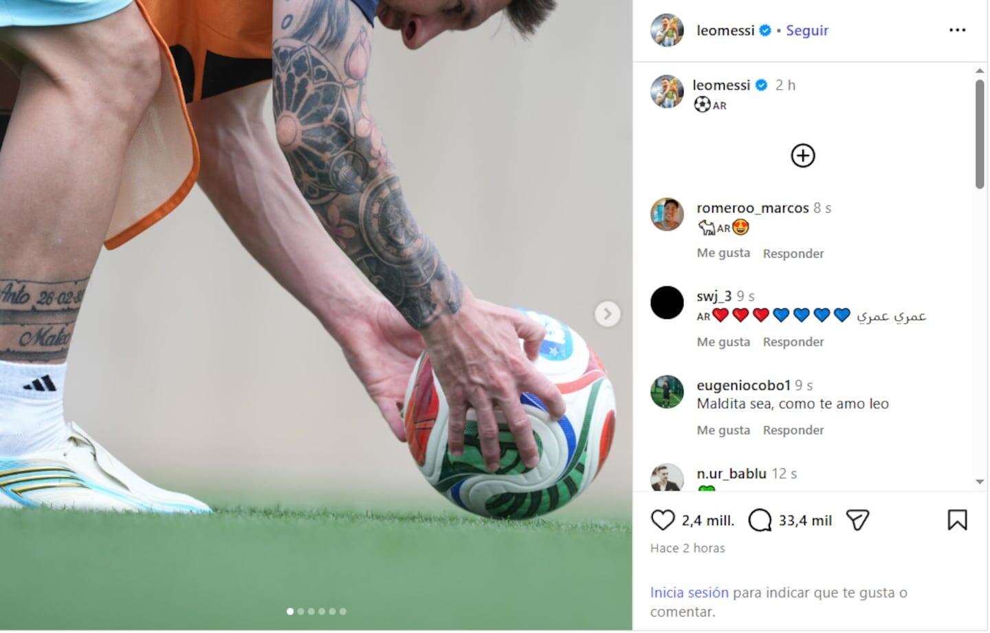 Antonela Roccuzzo y sus hijos en el estadio de Dallas, todos con camisetas de la Selección argentina