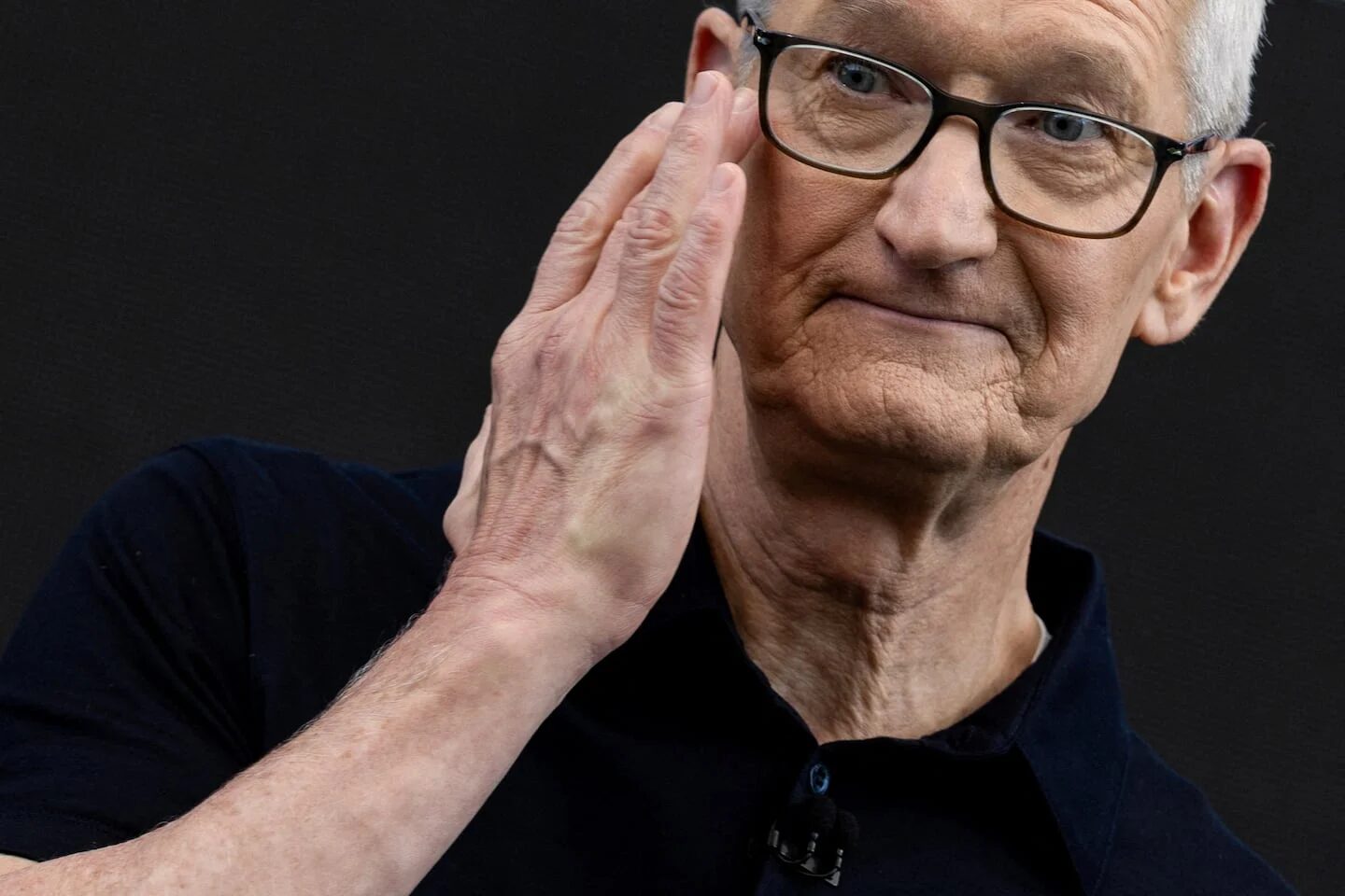 Tim Cook, CEO de Apple, durante una presentación