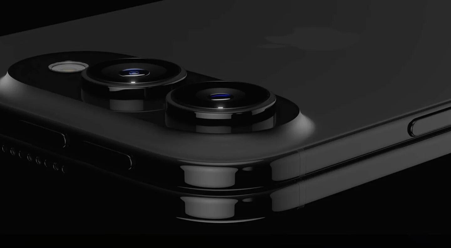 Detalle de la cámara del nuevo iPhone plegable de Apple