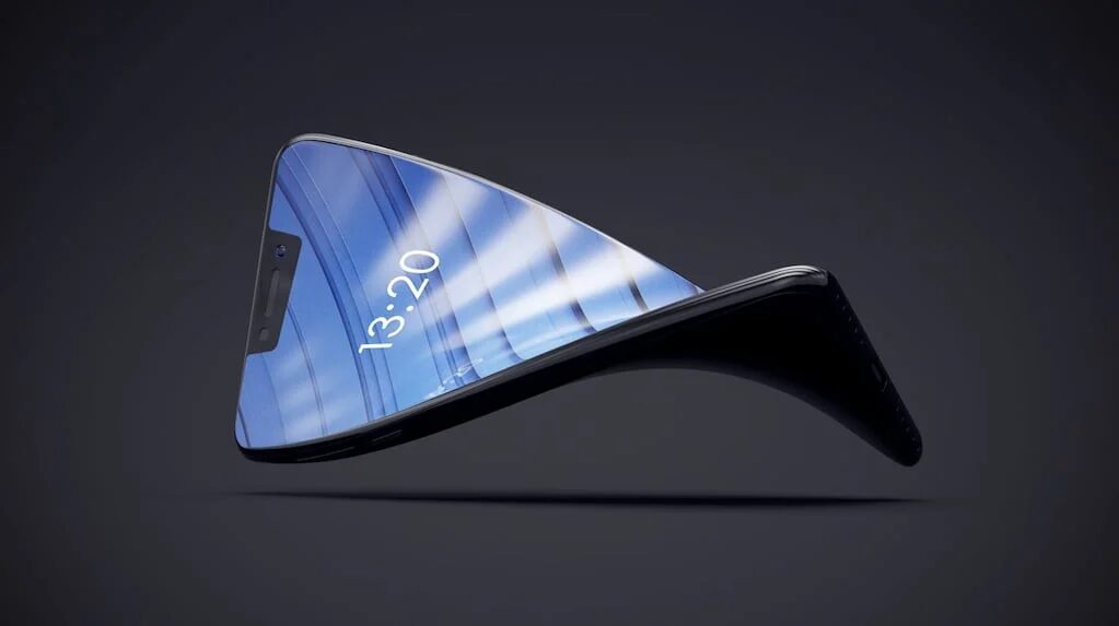 Concepto del iPhone plegable de Apple