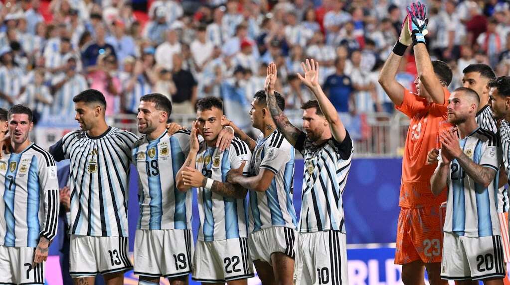 Lionel Messi celebra un gol en el Mundial 2026