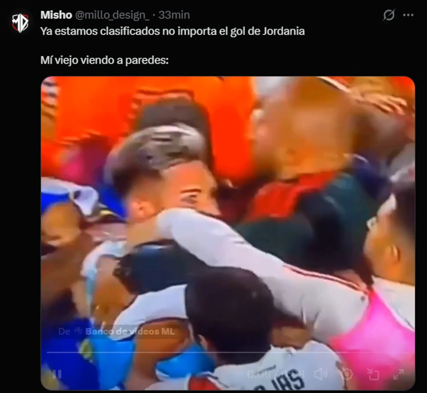 Jugadores de la selección argentina celebrando tras el triunfo sobre Jordania en el Mundial 2026