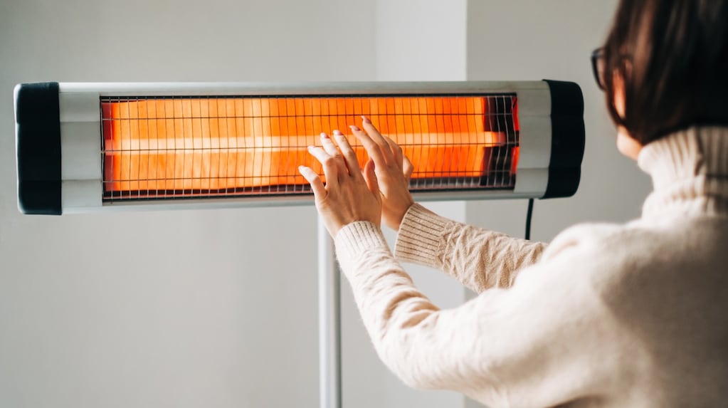 Calefacción eléctrica en invierno