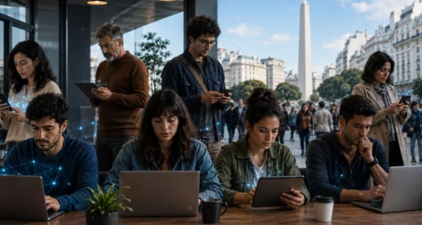 Gráfico sobre el uso de inteligencia artificial en Argentina