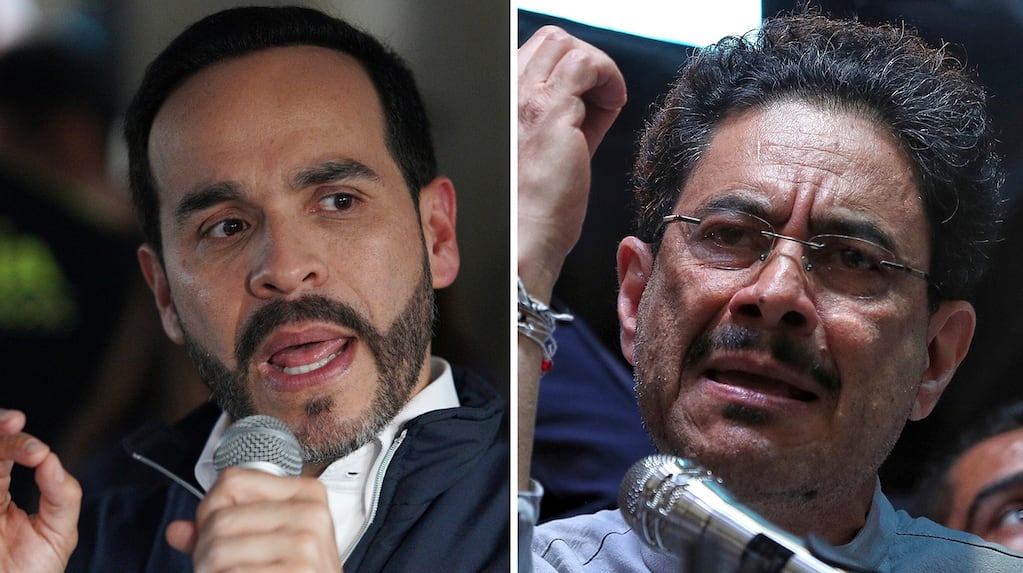 Candidatos Iván Cepeda y Abelardo de la Espriella en campaña electoral en Colombia