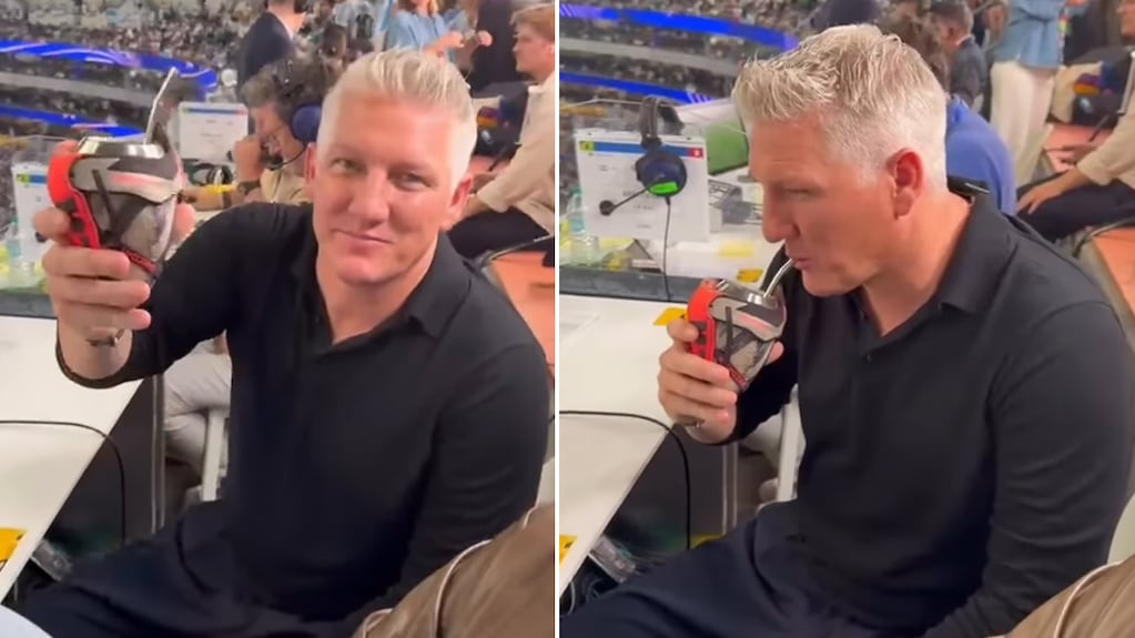 Bastian Schweinsteiger probando mate