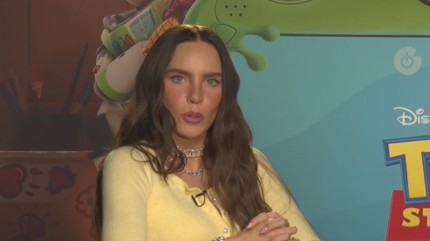 Belinda durante una entrevista sobre su admiración por Cazzu y su deseo de colaborar