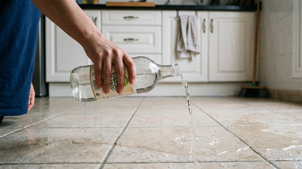 Limpieza de pisos con vinagre blanco