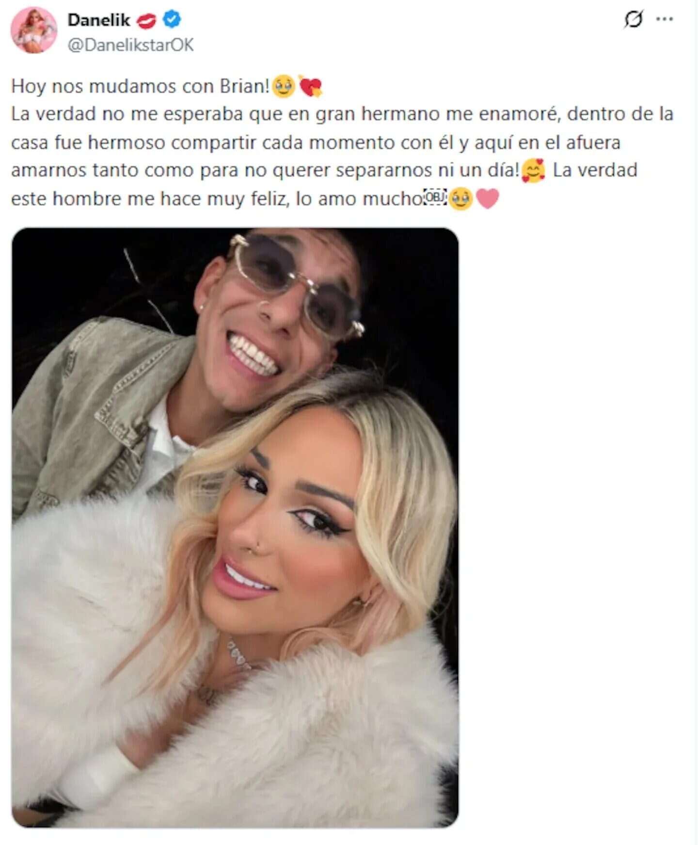 Brian Sarmiento y Danelik Galazan posando juntos en un selfie