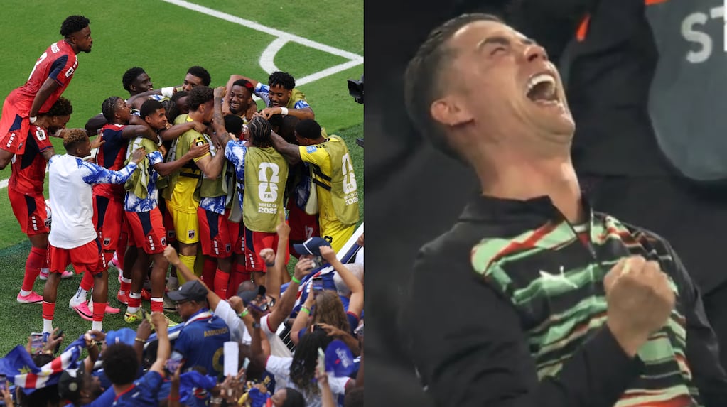 Celebración del primer gol de Cabo Verde en un Mundial