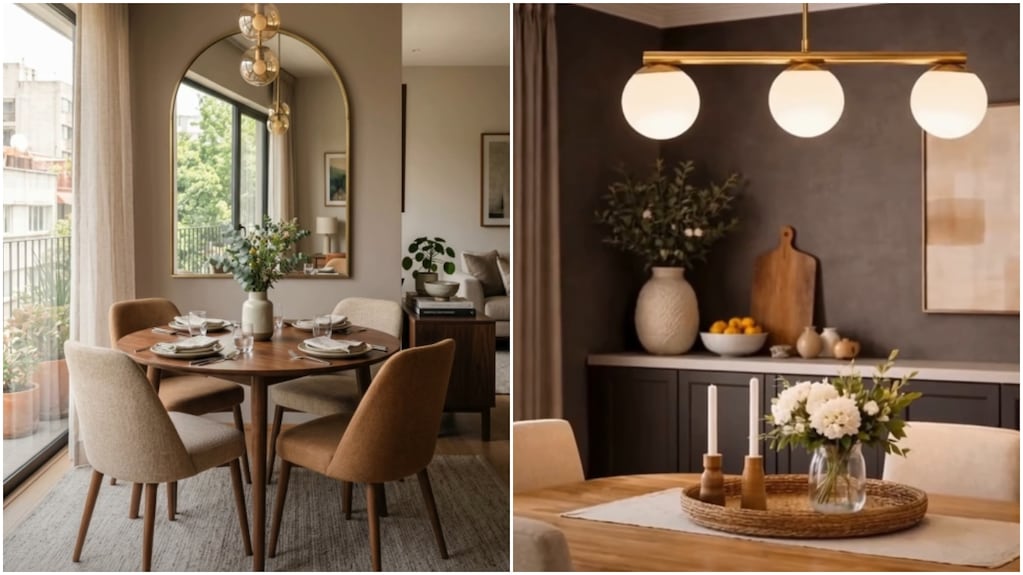 Decoración de comedor acogedor