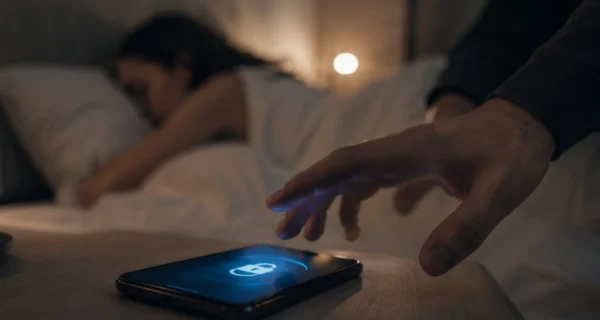 Persona revisando su celular