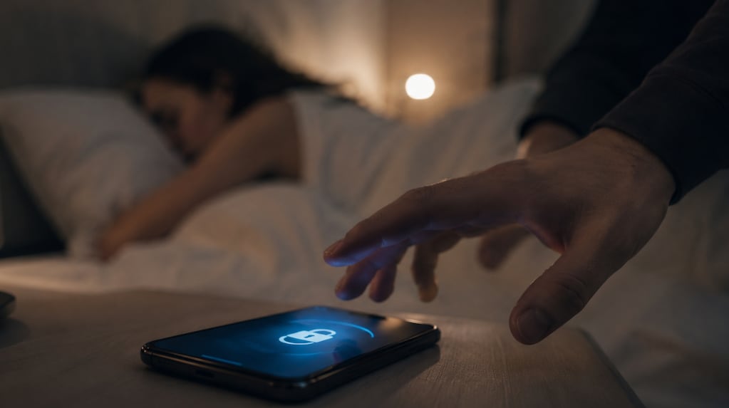 Persona revisando su celular