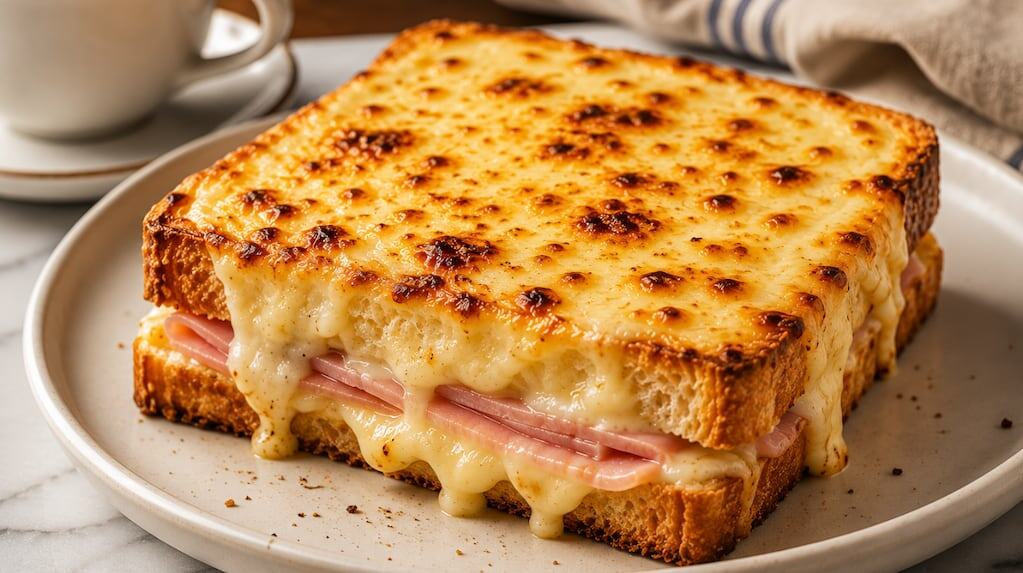 Croque Monsieur, sándwich francés con salsa bechamel