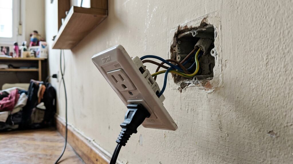 Reparación de un enchufe suelto en casa