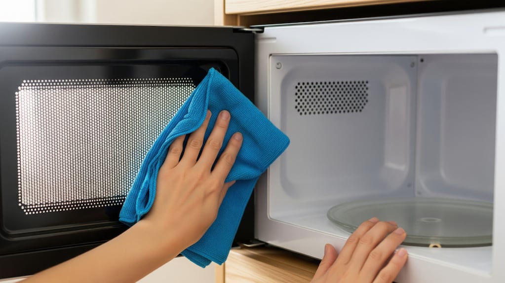 Mezcla de bicarbonato y azúcar para eliminar cucarachas en el microondas
