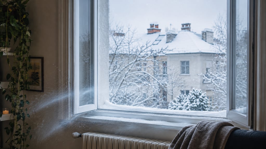Imagen ilustrativa sobre ventilación en invierno