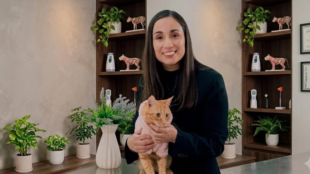 Gato mostrando signos de incomodidad