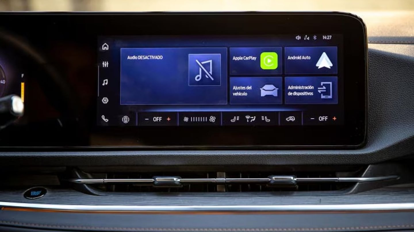 Pantalla de información y entretenimiento de la Ford Territory