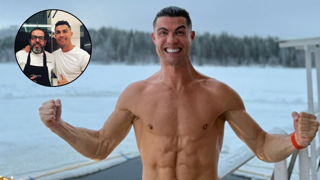 Cristiano Ronaldo disfrutando de un desayuno saludable