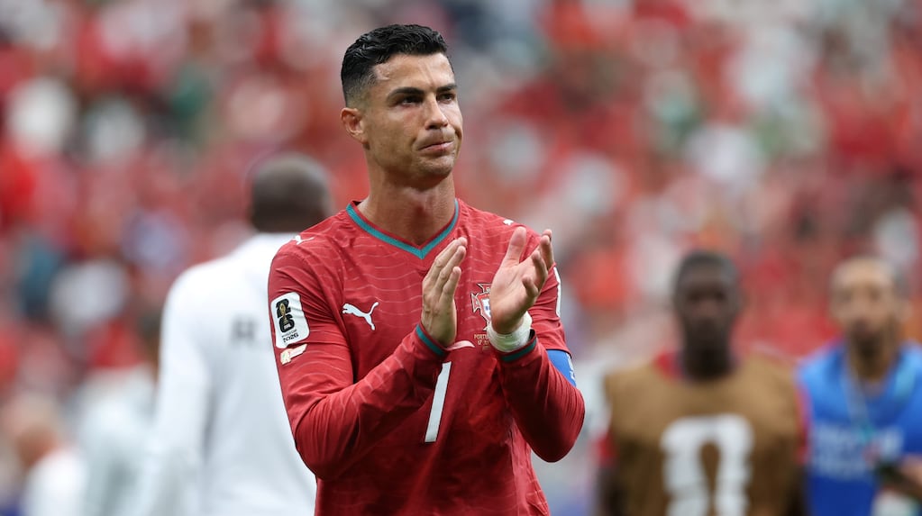 Cristiano Ronaldo durante el partido de Portugal en el Mundial 2026