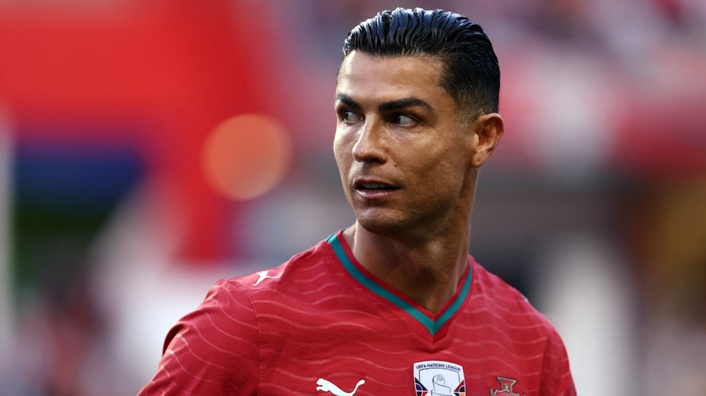 Cristiano Ronaldo en un partido del Mundial