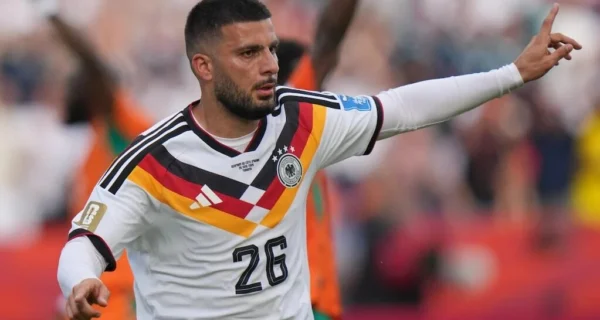 Deniz Undav celebra un gol con la selección alemana en el Mundial 2026