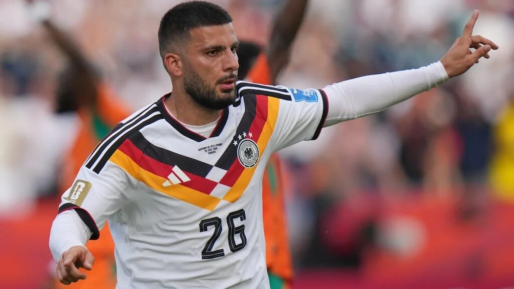 Deniz Undav celebra un gol con la selección alemana en el Mundial 2026