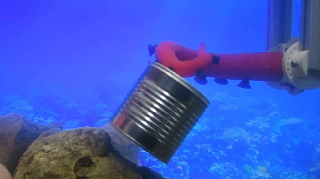 Robot inspirado en pulpos diseñado para operar bajo el agua