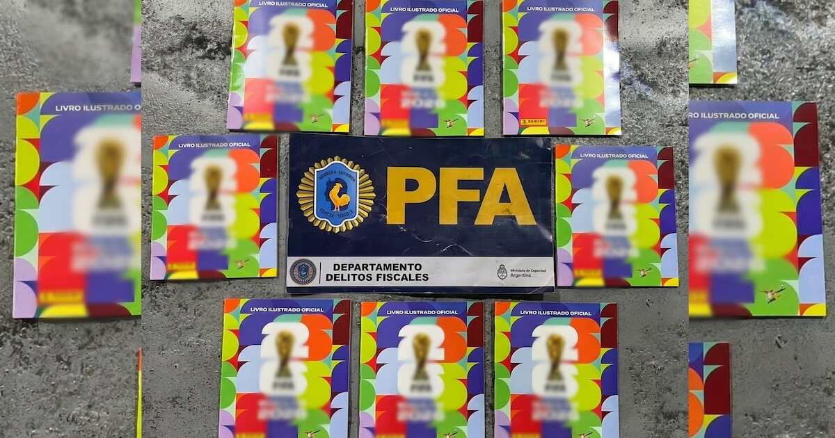 Operativo de contrabando de álbumes del Mundial 2026