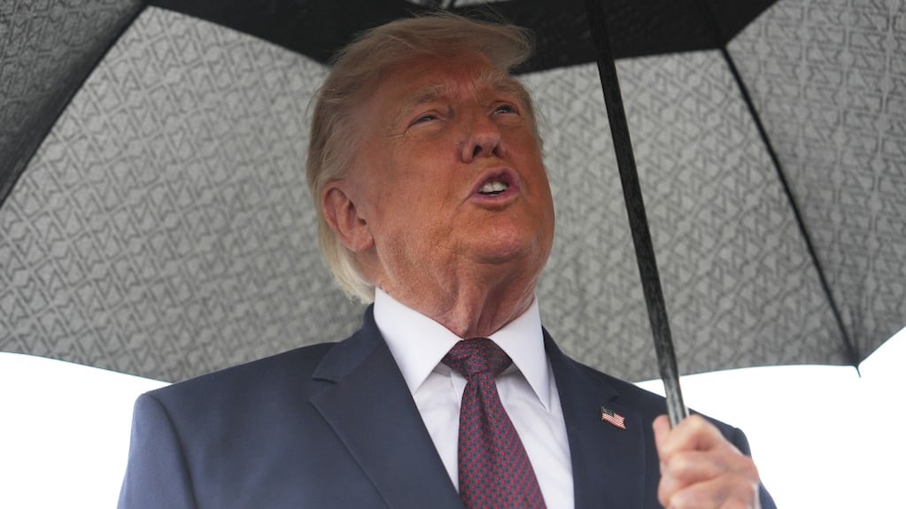 Donald Trump en conferencia de prensa