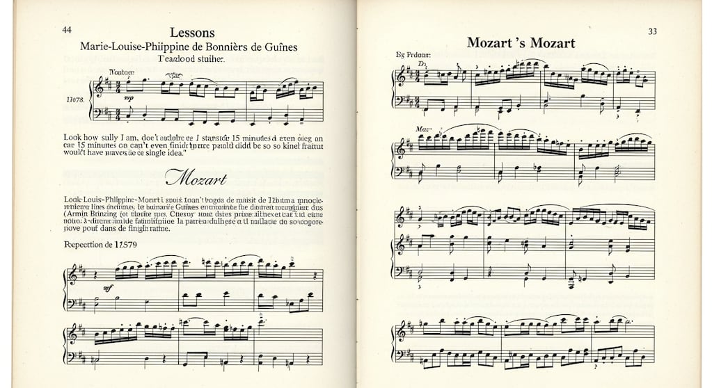 Cuaderno de Mozart con obras inéditas