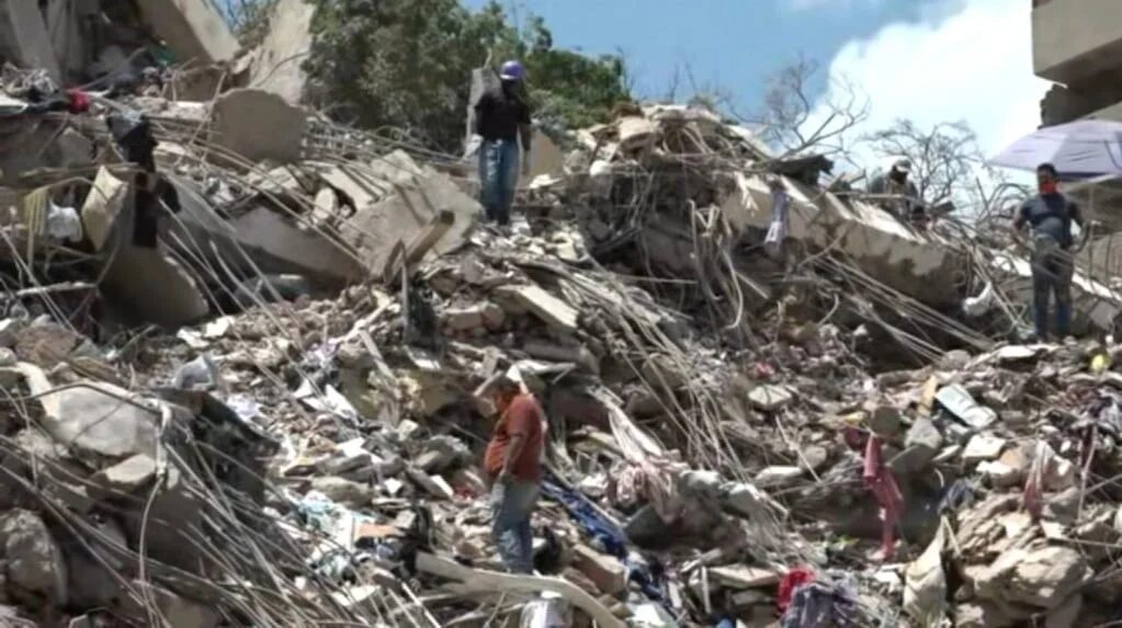 Destrucción en Puerto Viejo tras los terremotos en Venezuela