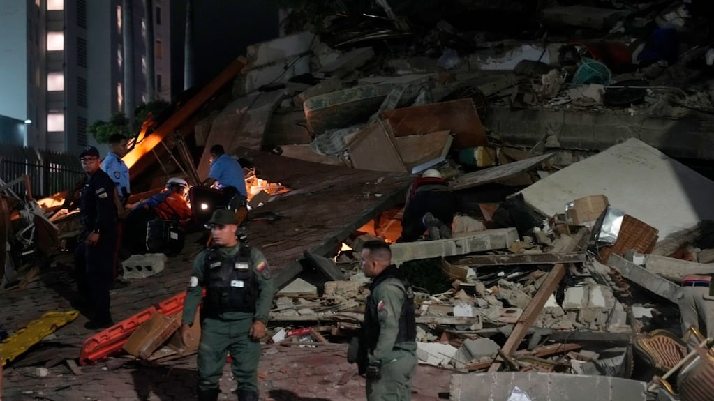 Edificio colapsado en Caracas tras terremoto