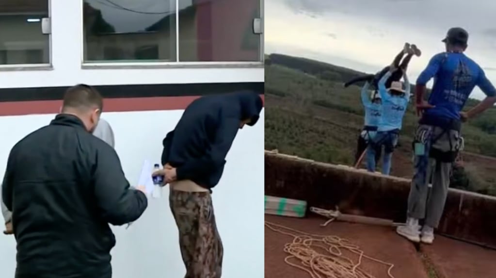 Imagen de la actividad de bungee jumping en Brasil donde ocurrió la tragedia