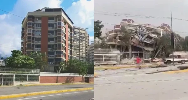 Imágenes del antes y después de los terremotos en Venezuela