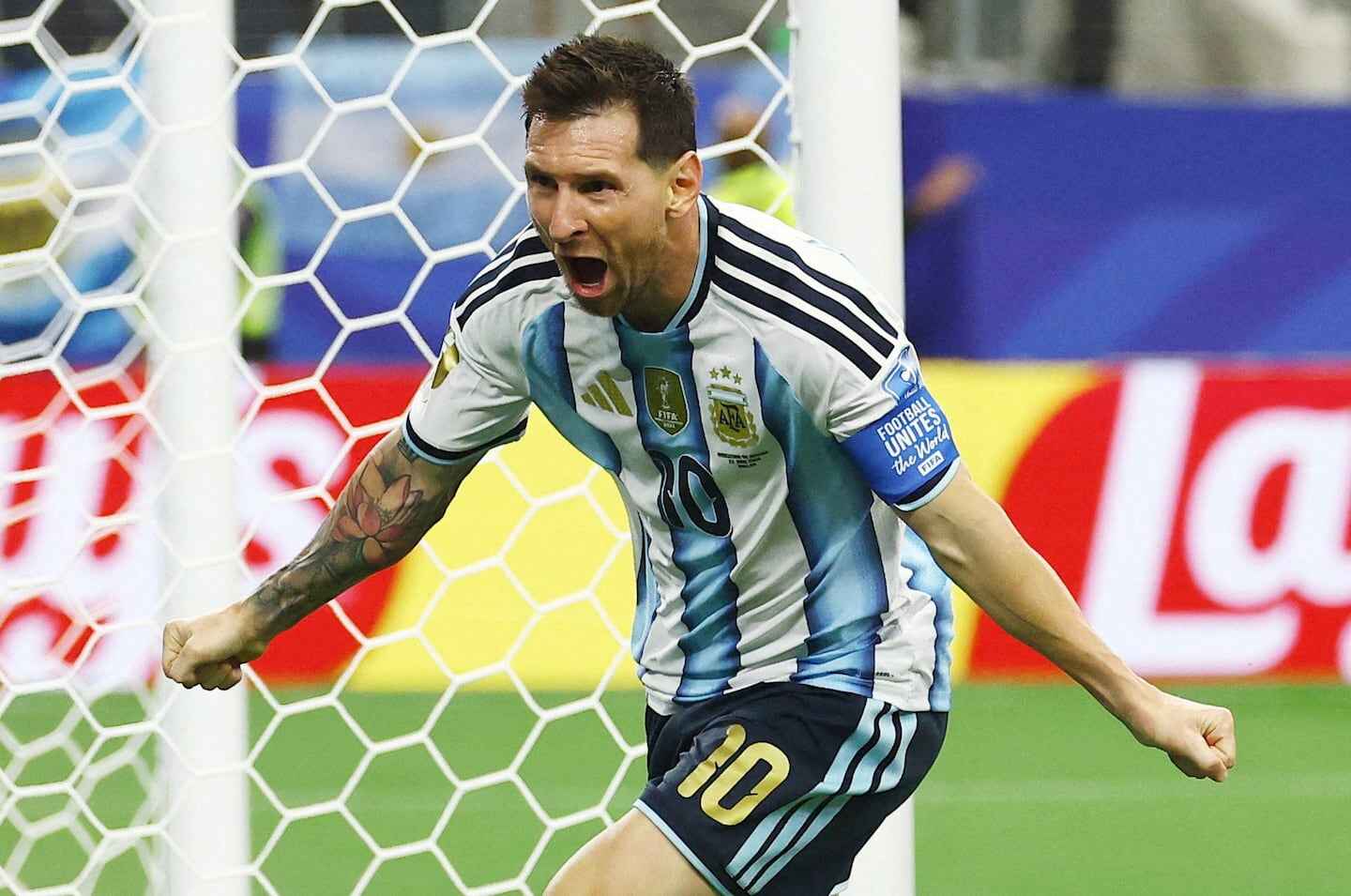 Lionel Messi celebra un gol durante el Mundial 2026