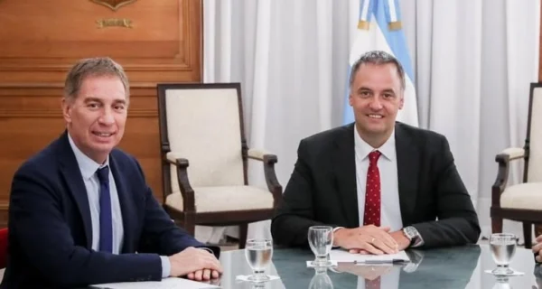 Diego Santilli asumiendo como jefe de Gabinete