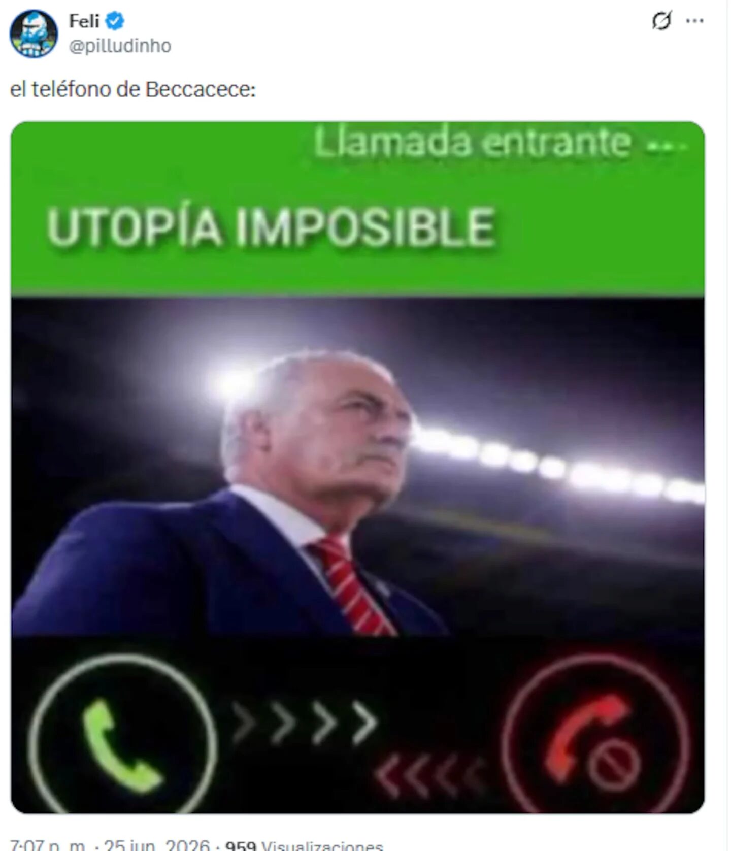 Memes sobre la victoria de Ecuador en el Mundial 2026 con Sebastián Beccacece en primer plano