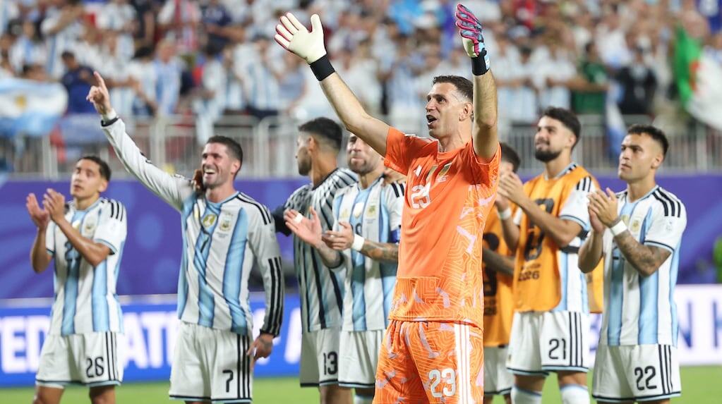 Celebración de la Selección argentina tras un gol en el Mundial 2026