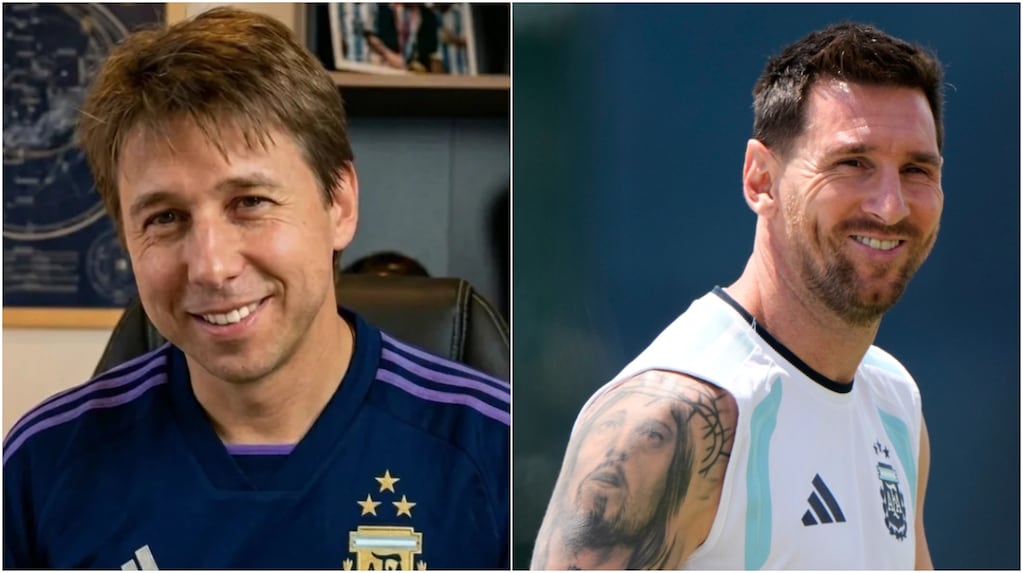 Lionel Messi anotando un gol en el Mundial 2026