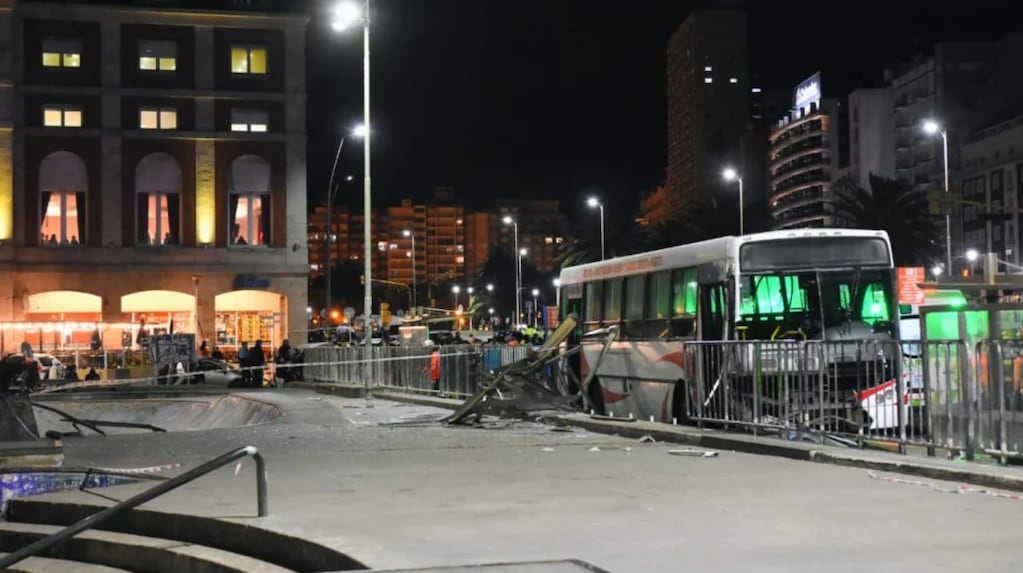 Accidente de colectivo en Mar del Plata