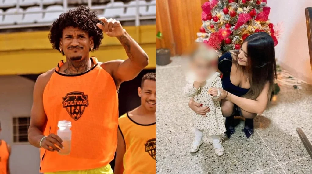 Héctor Bello y su hija tras el terremoto en Venezuela